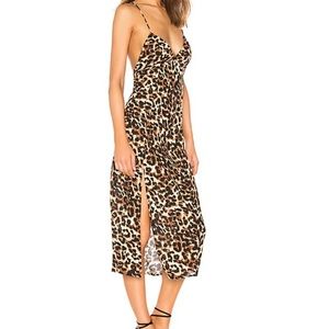 Resa midi dress with slit